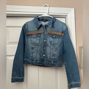 Forever 21 Jean jacket Aztec print